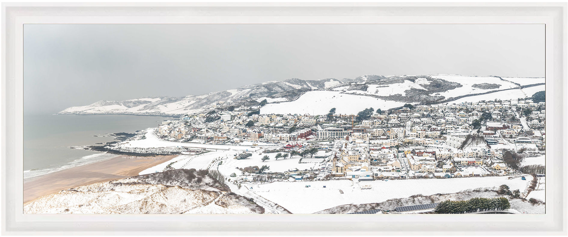 Snowy Springtime - Tray Frame - 1100 x 400mm with Non-Reflective Acrylic