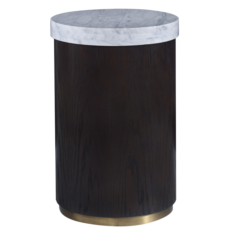 Aged Brass Accent Side Table - SHOWROOM MODEL