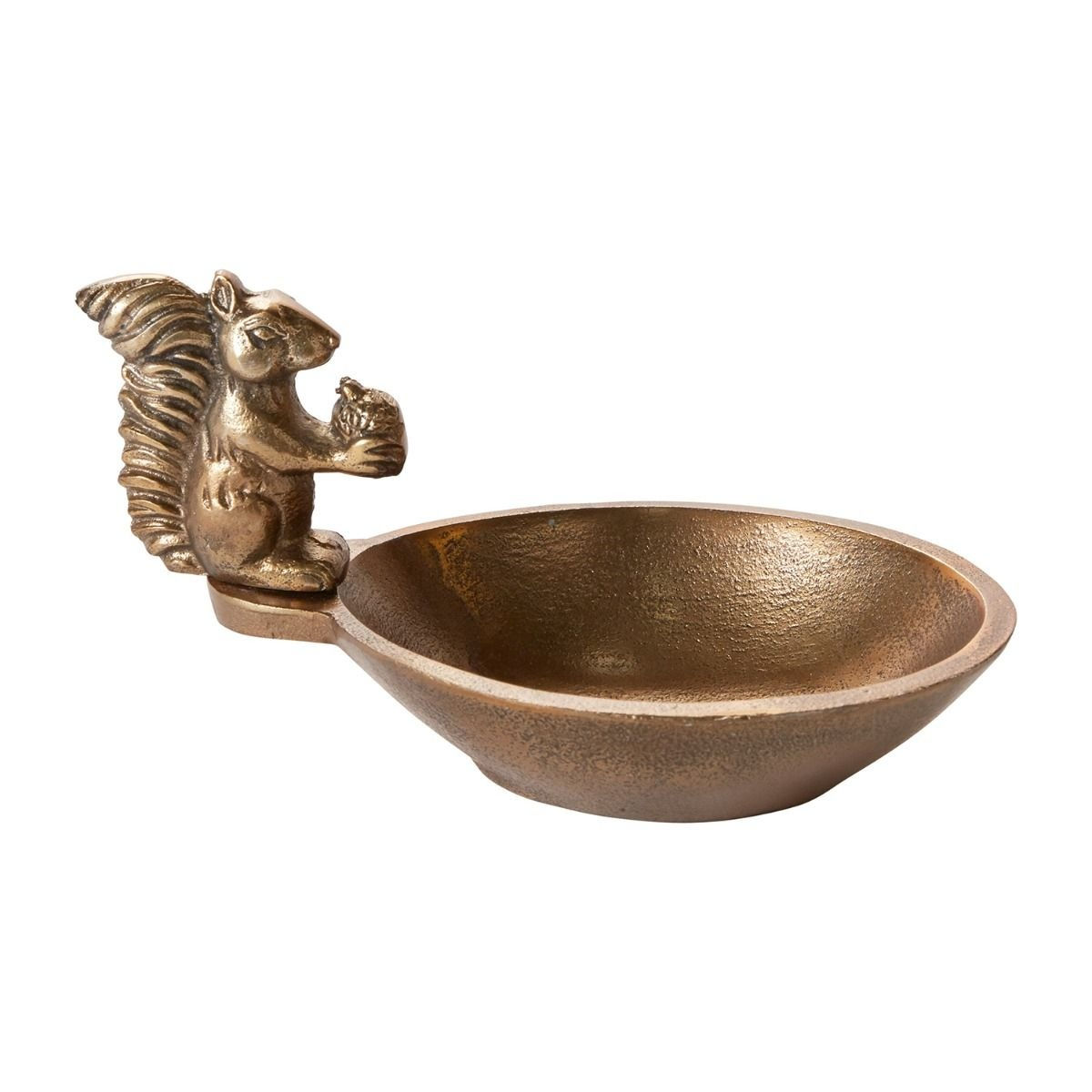 Brass Squirrel Dish