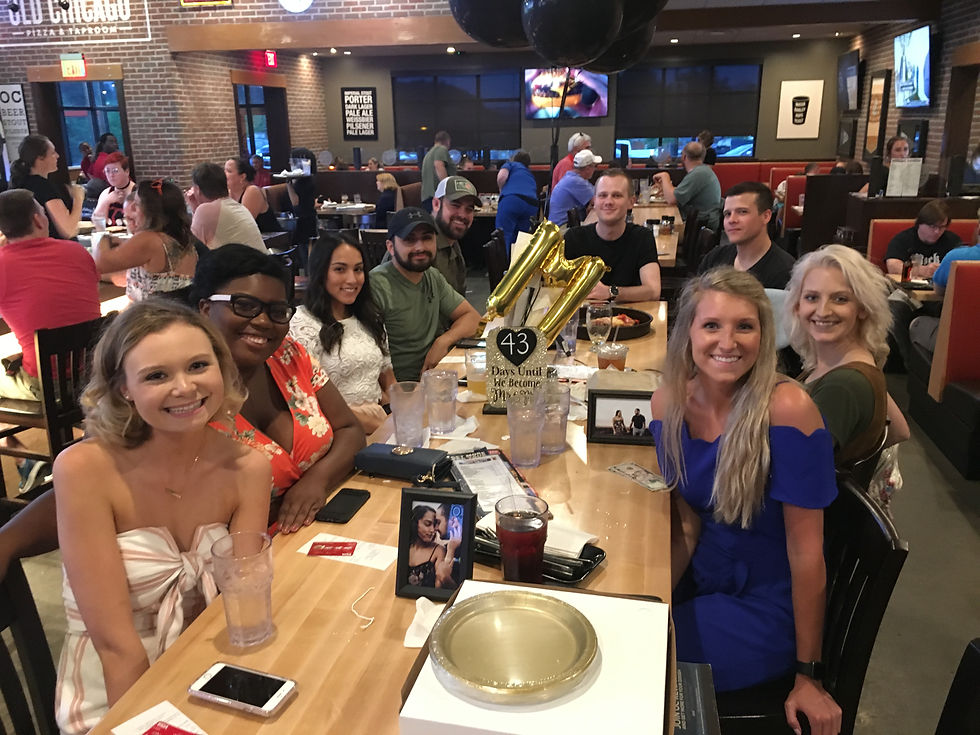 Engagement Party with friends at Old Chicago.