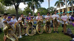 Tubas from the 2017 March for Babies Marching Band