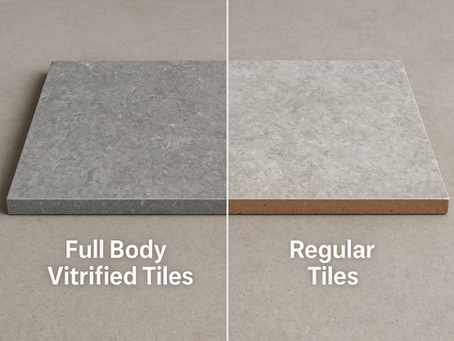 Major Differences Between Full Body Vitrified Tiles and Regular Tiles