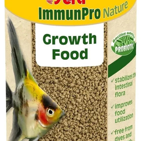 Sera Growth Food high-protein granules formulated to support fast and healthy growth in juvenile freshwater fish