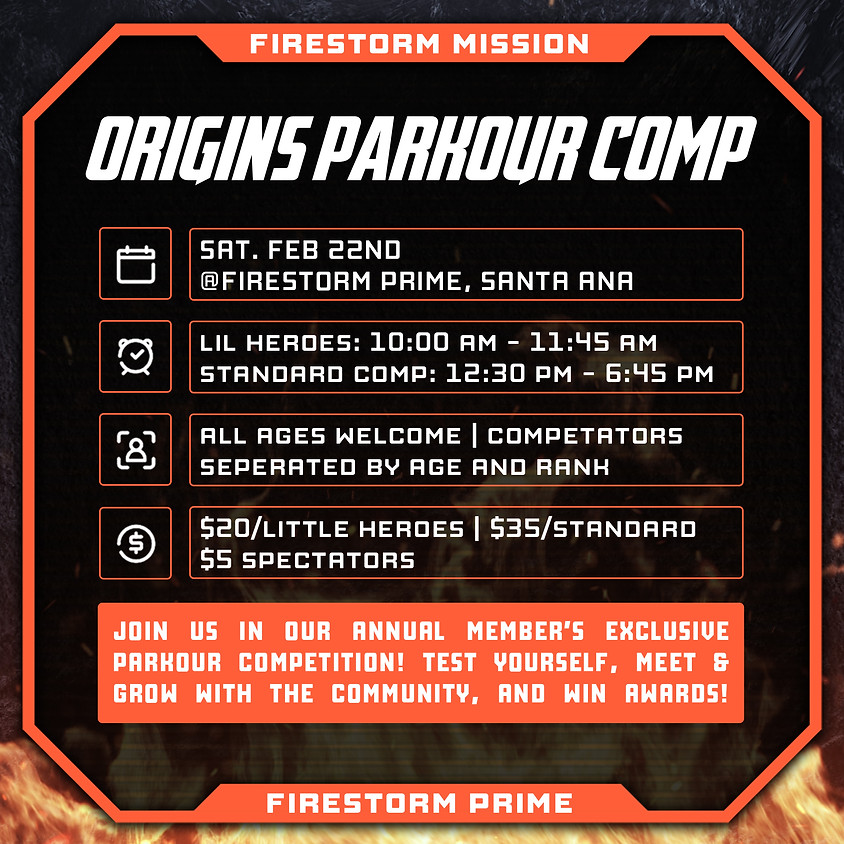 Member's Only Parkour Competition