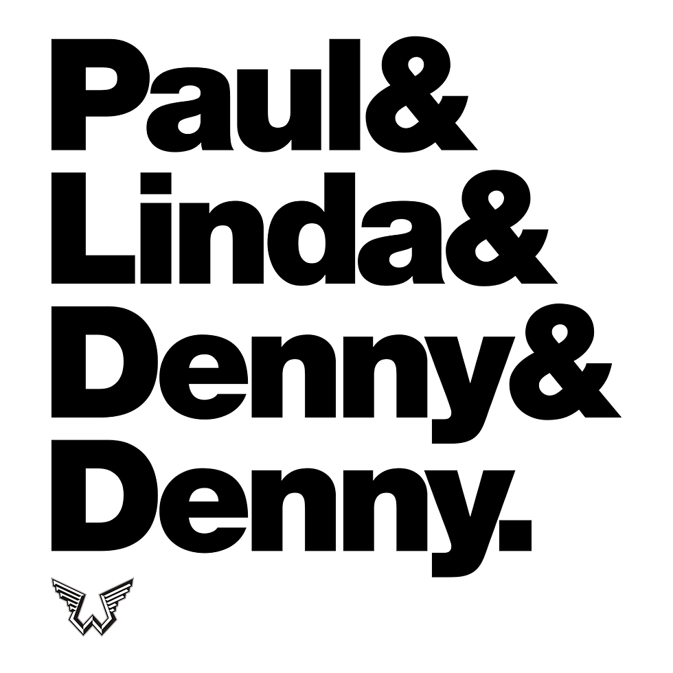 Miniatura: Camiseta Paul & Linda & Denny & Denny