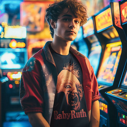 Sloth And Baby Ruth Camiseta Baby Ruth - Sloth - The Goonies | Manga com Leite