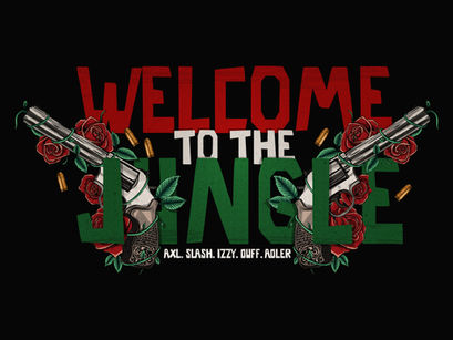 Estampa da camiseta Welcome to the jungle - arte exclusiva Manga com Leite