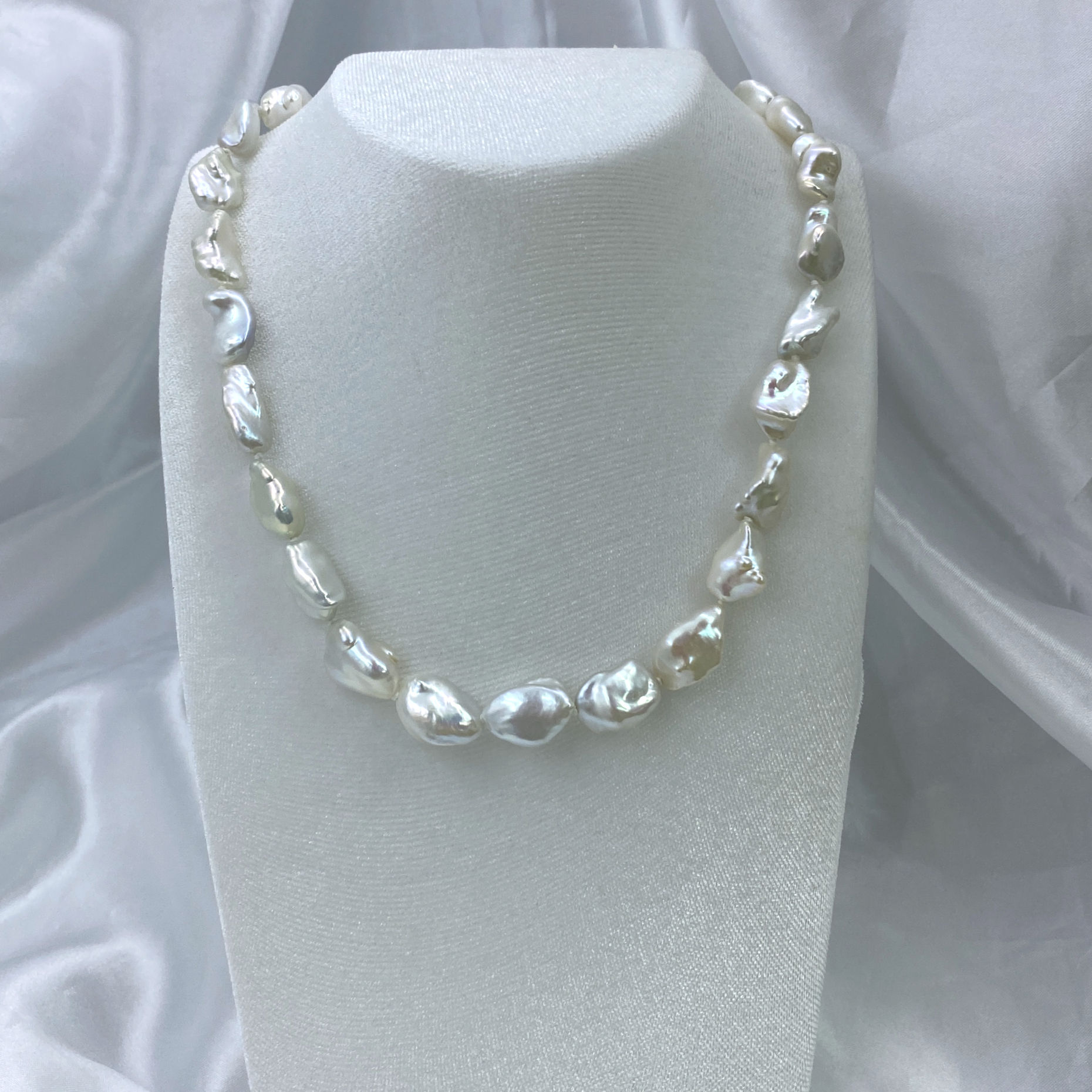 Keshi Freshwater Pearl Strand Necklace Keshi淡水珍珠滿串項鍊