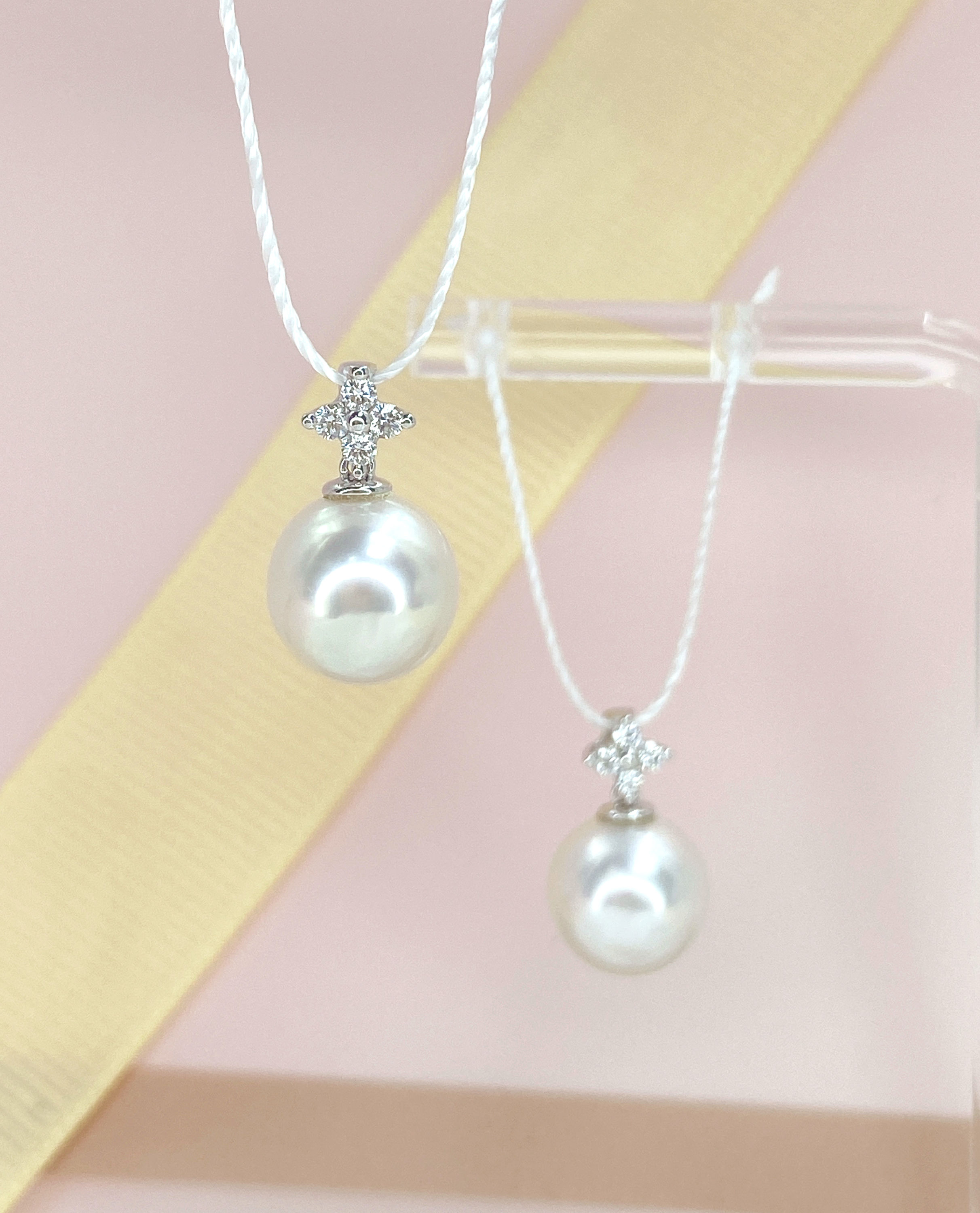 Clover Pearl Diamond 18K Pendant幸運珠萃鑽石18K吊墜