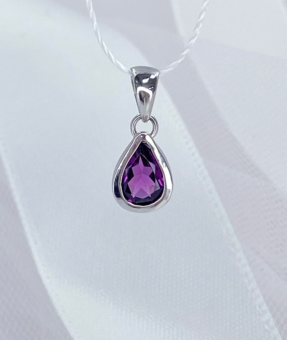 Thumbnail: Color Gemstone 925 Silver Pendant 天然晶石925銀吊墜(不包括銀鍊)