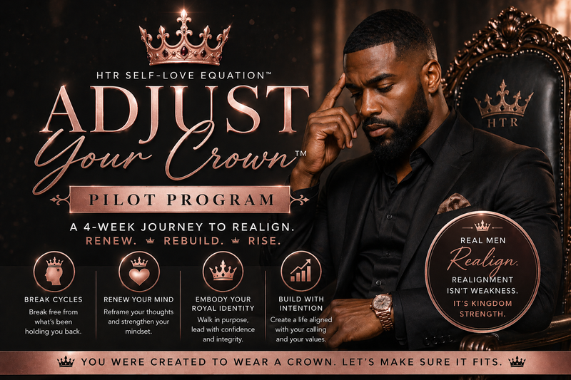 Adjust Your Crown Pilot Program for men—4-week self-love and identity transformation experience focused on mindset renewal, breaking cycles, and Kingdom-aligned growth.