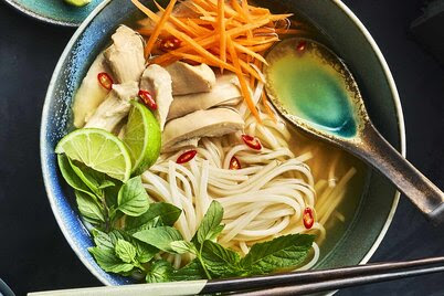 This slow-cooked take on a Vietnamese classic builds deep flavor from chicken, ginger, and spices.