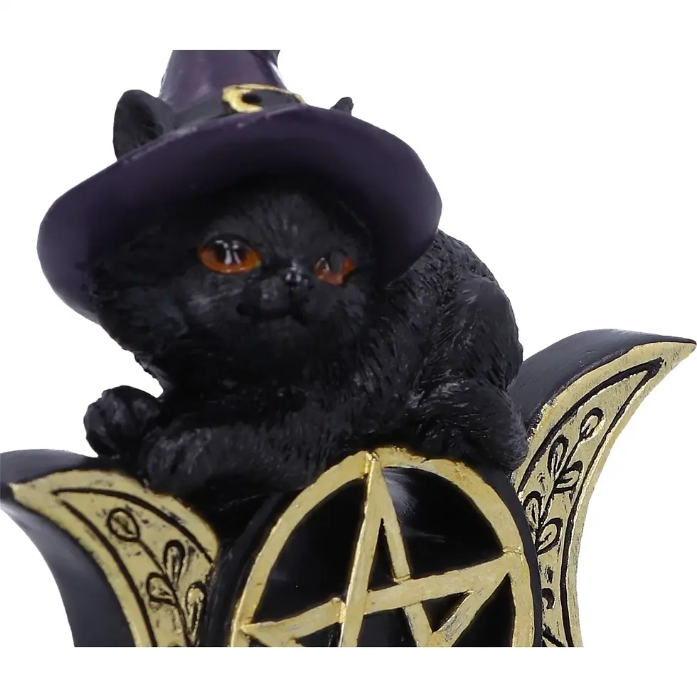 Miniatura: Black Magic - Gatto Porta Lumino 11cm
