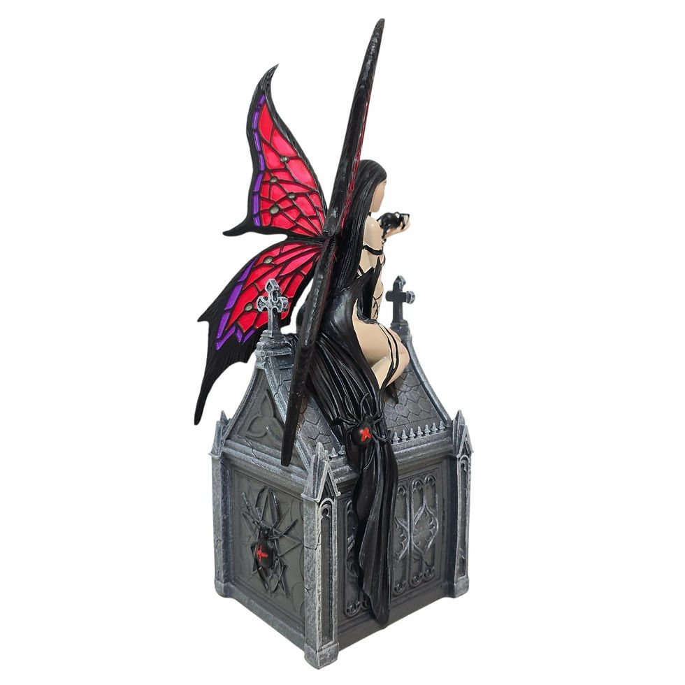 Miniatura: aracnafaria box vista laterale anne stokes collection fata gotica nemesis now 21cm