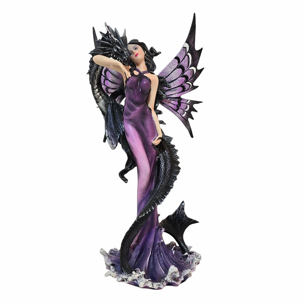 Guardians Embrace vista frontale Fata con Drago Guardiano Nemesis Now 27cm