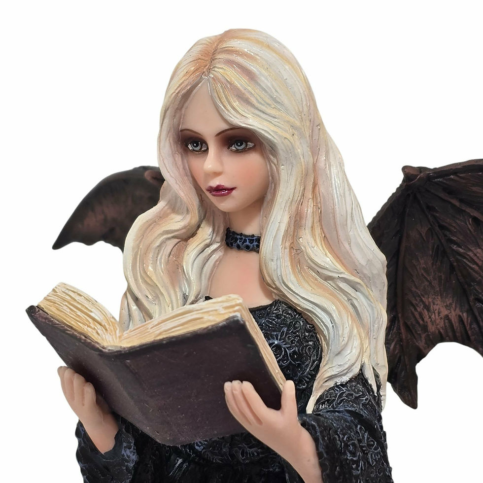 Miniatura: Hidden Verse vista dettaglio Fata Gotica con Grimorio Nemesis Now 26cm