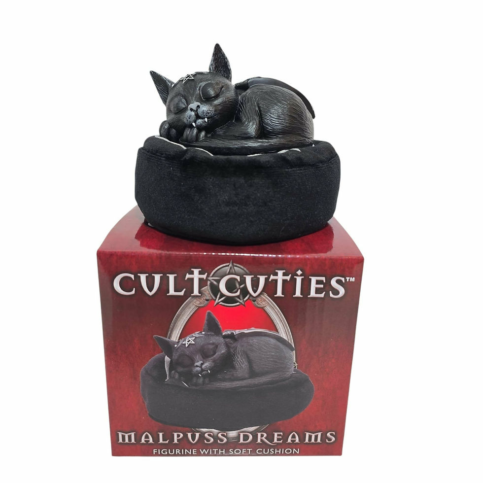 Miniatura: Cult Cuties Malpuss Dreams vista confezione Statuetta Gotica Collezionabile Nemesis Now 10cm