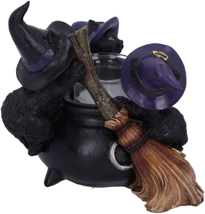 Miniatura: Familiar Cauldron - Gatti Porta Lumino 12,5cm