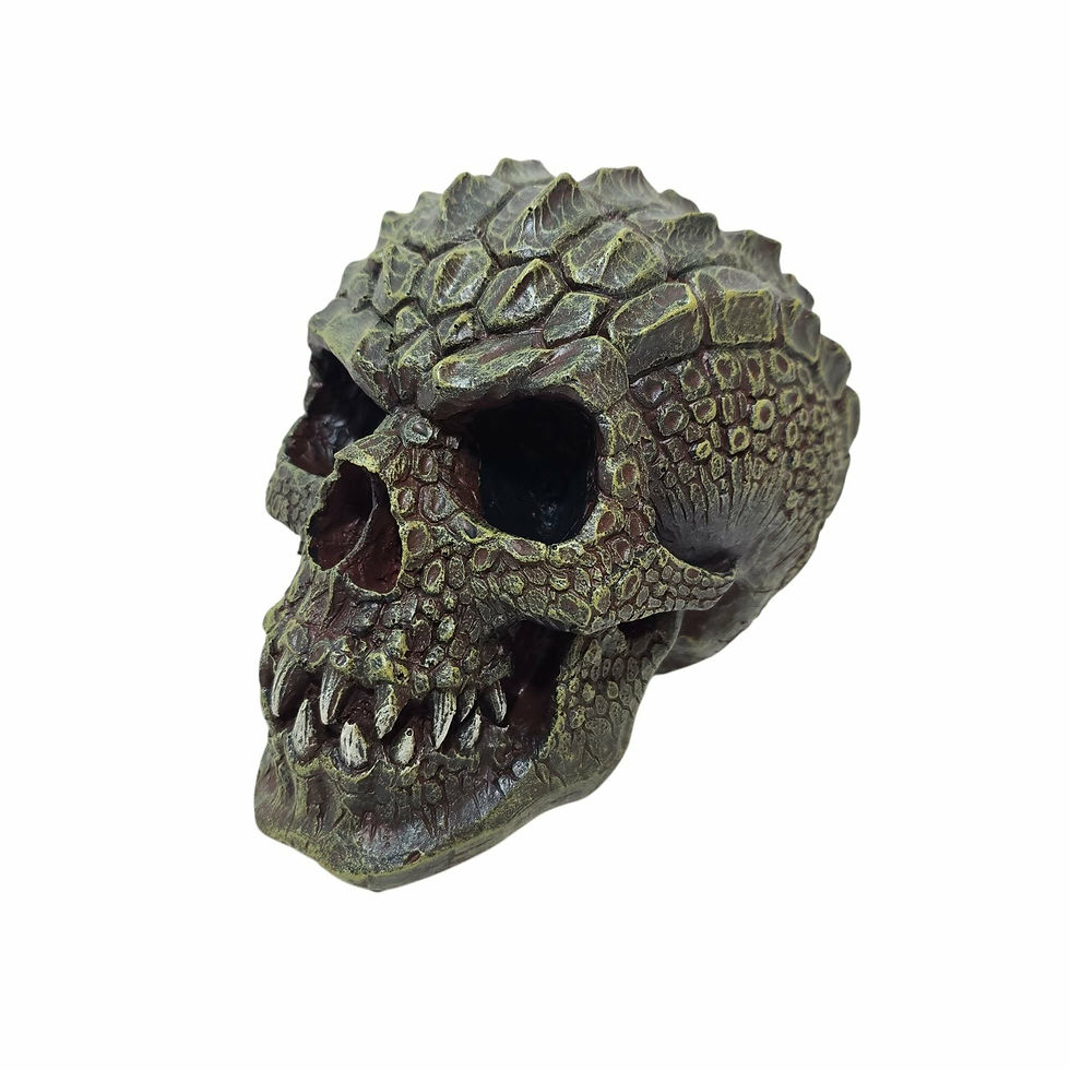 Reptilian vista laterale Teschio Rettiliano da Collezione Nemesis Now 13cm