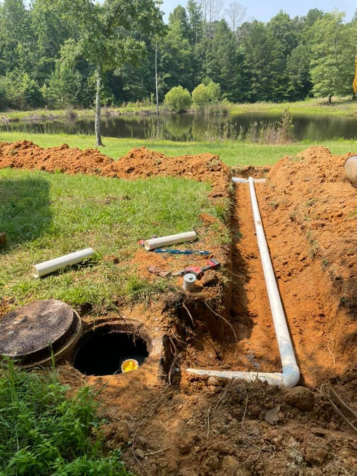 water line excavation lafayette fields construction