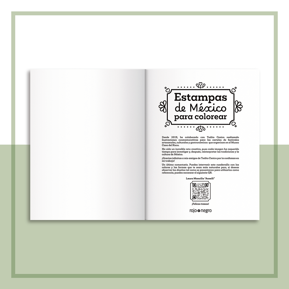 Miniatura: Estampas de México para colorear