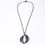 Thumbnail: Large Silver Oxidised Twist Pendant