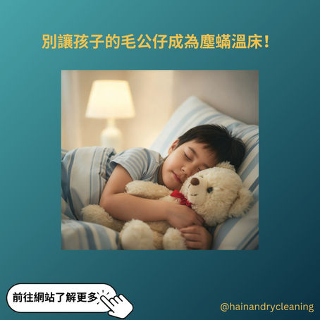 《塵蟎溫床?別讓孩子的毛公仔成為過敏元兇!香港家庭必讀的除蟎全攻略》