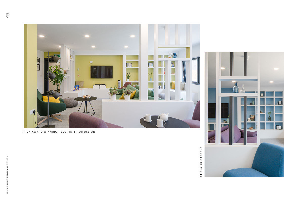 Interior Design of Ground Floor  and First Floor Lounge at St Clairs Gardens