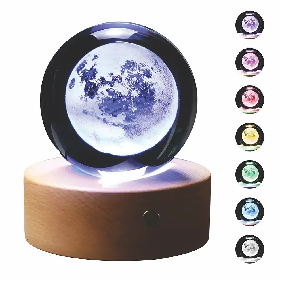 Miniatura: Lampara Decorativa Esfera Cristal Rgb