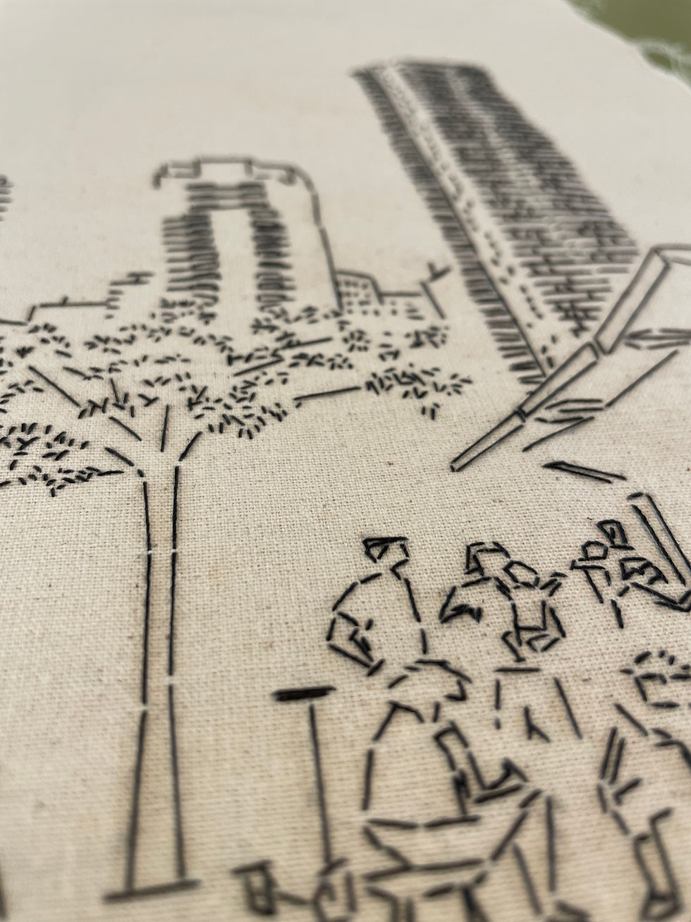 Thumbnail: Embroidery 35/34cm - park ha mesila