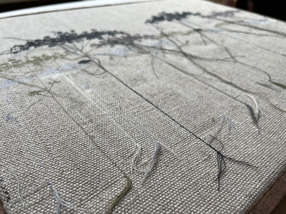 Thumbnail: Sewn sketch 57/44cm-  fading forest.