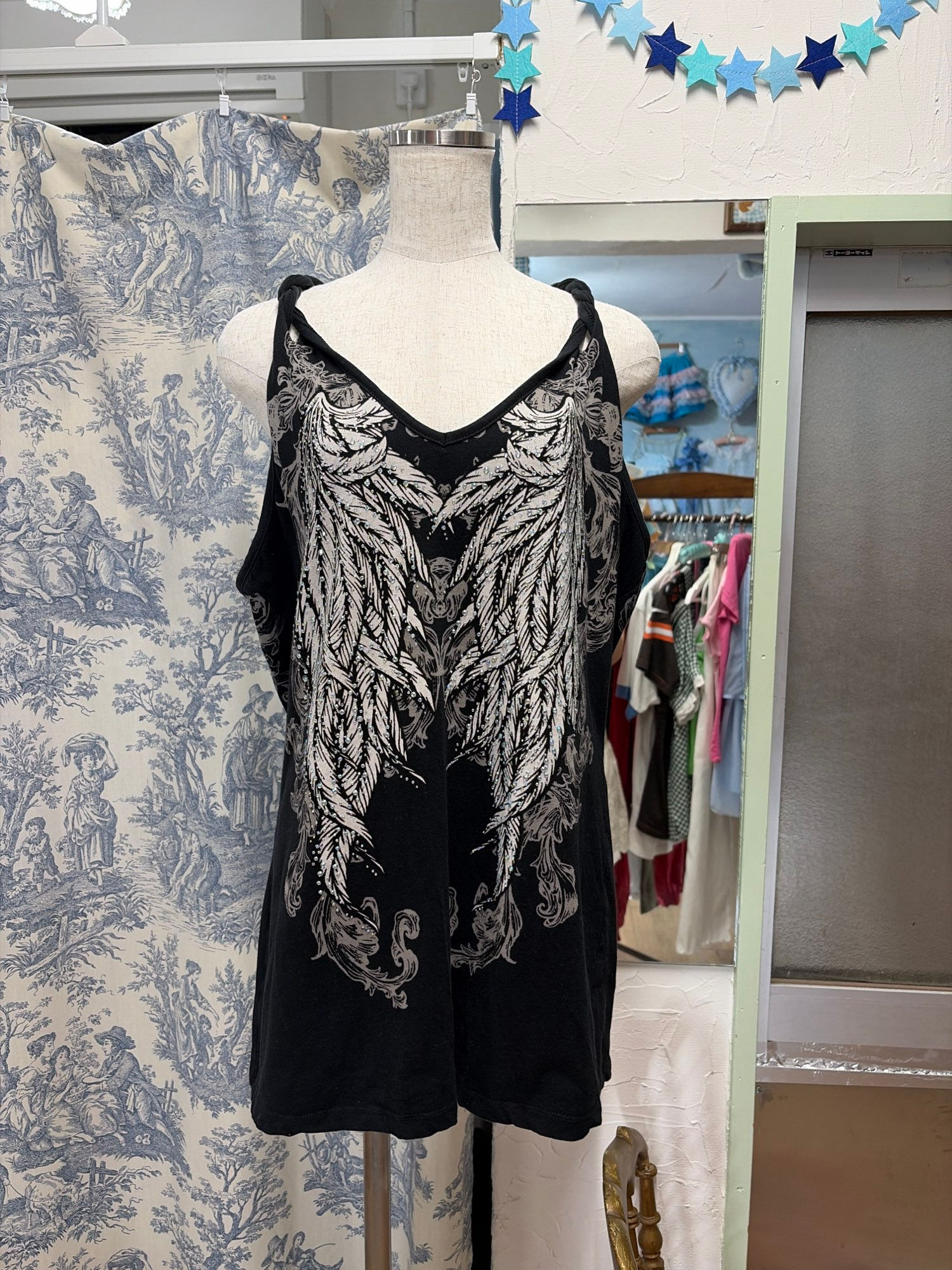 Angel Wings Rhinestone Camisole