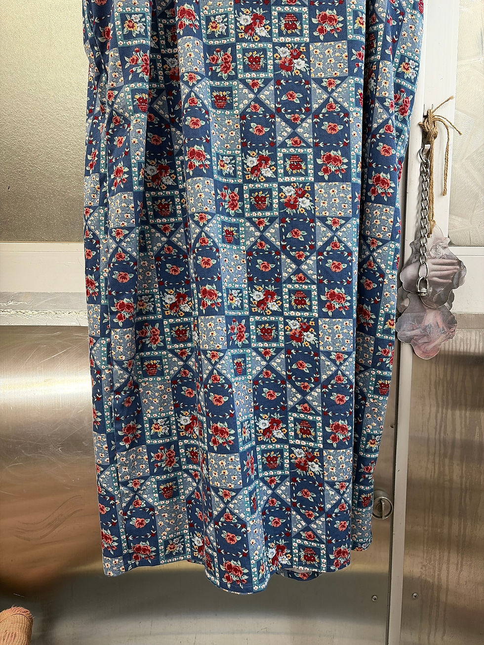 サムネイル： 70-80s Vintage French  Patchwork Print Apron