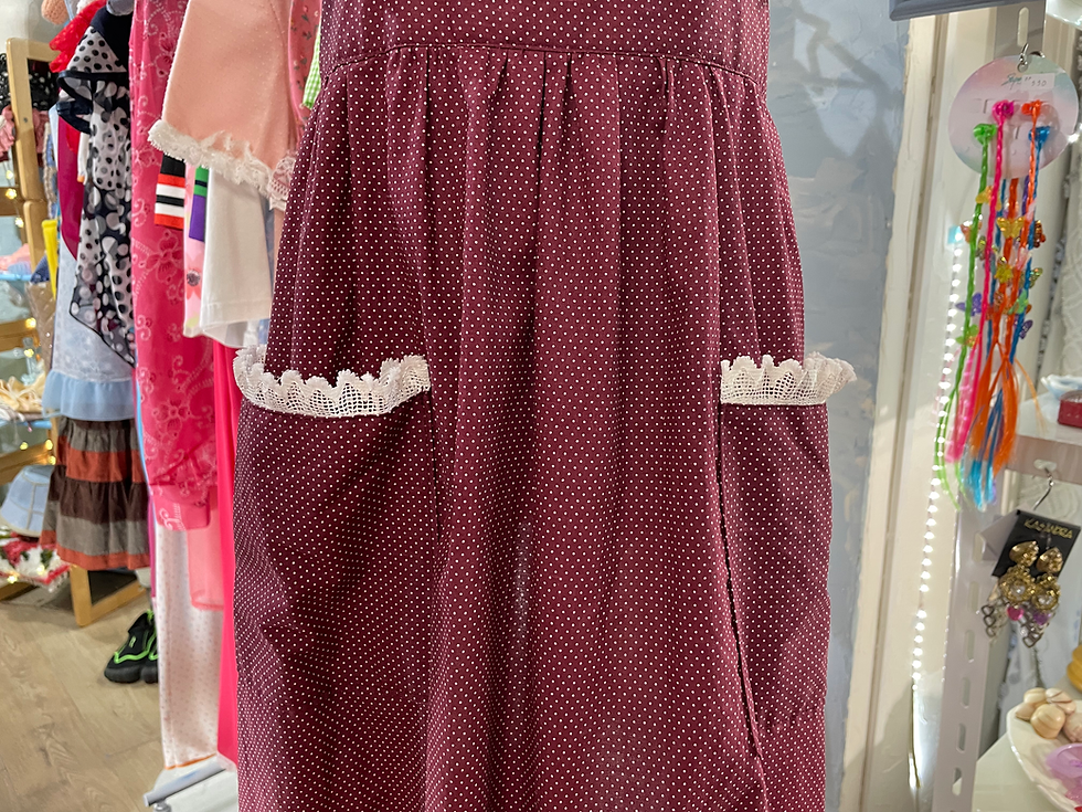 Thumbnail: 70～80's polka dot エプロン dress 〰〰 。゜