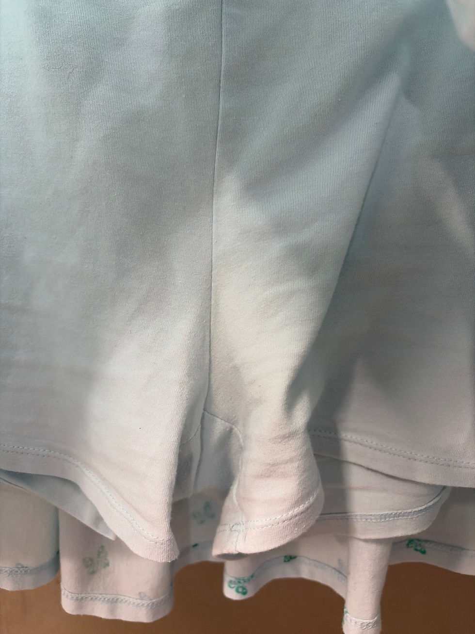 縮圖：Blue Butterfly Tiered Skirt with Inner Shorts