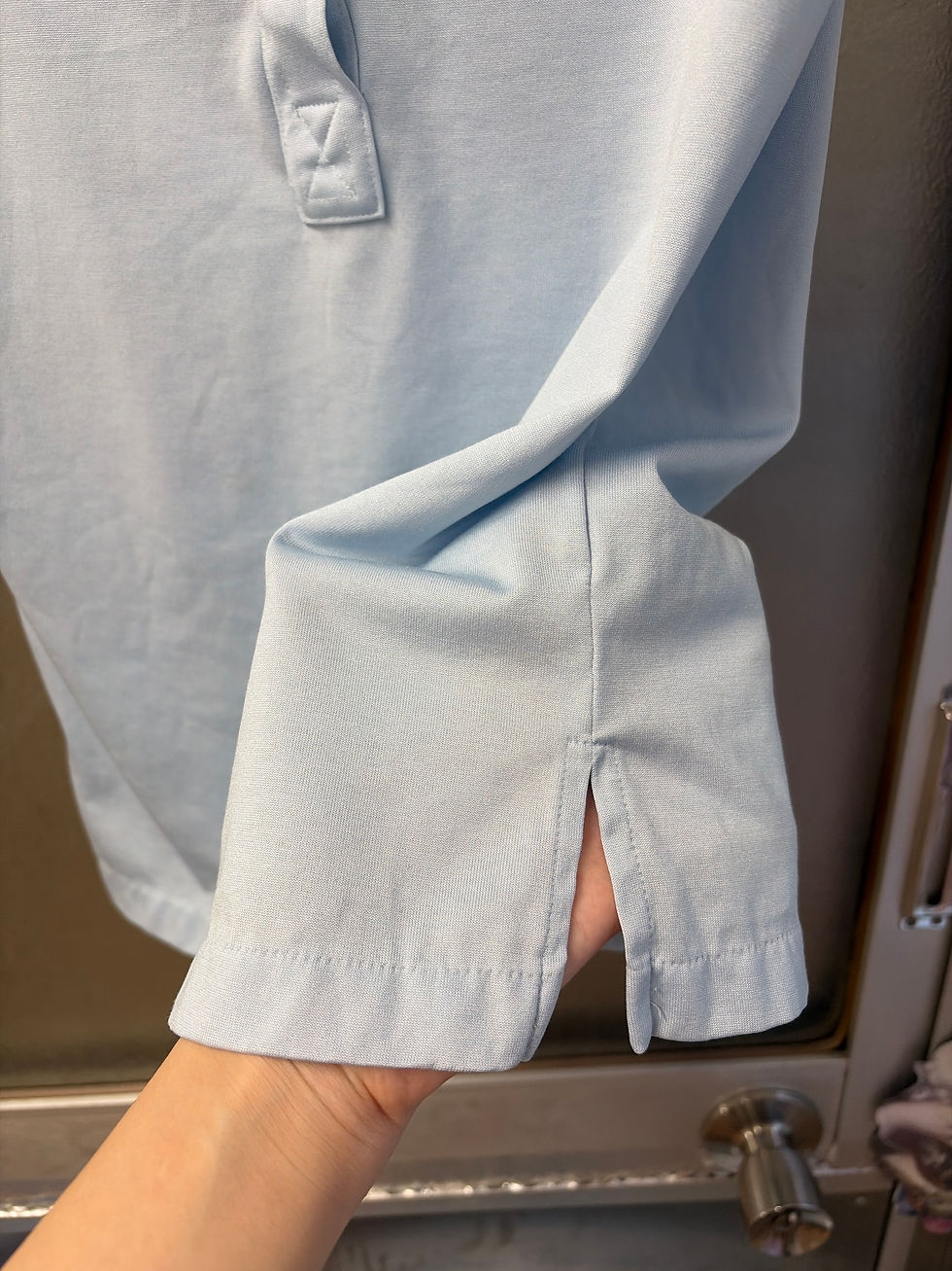 Thumbnail: babyblue sleeveless polo