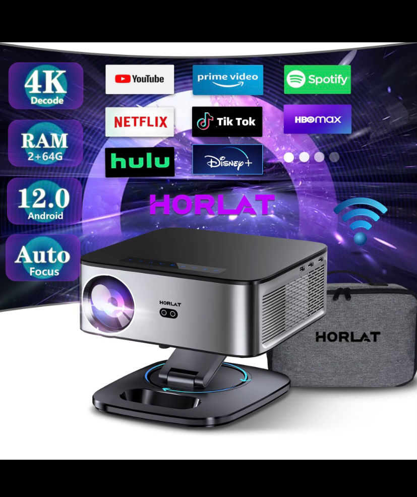 Projetor HORLAT 4K Android 35000 Lumens