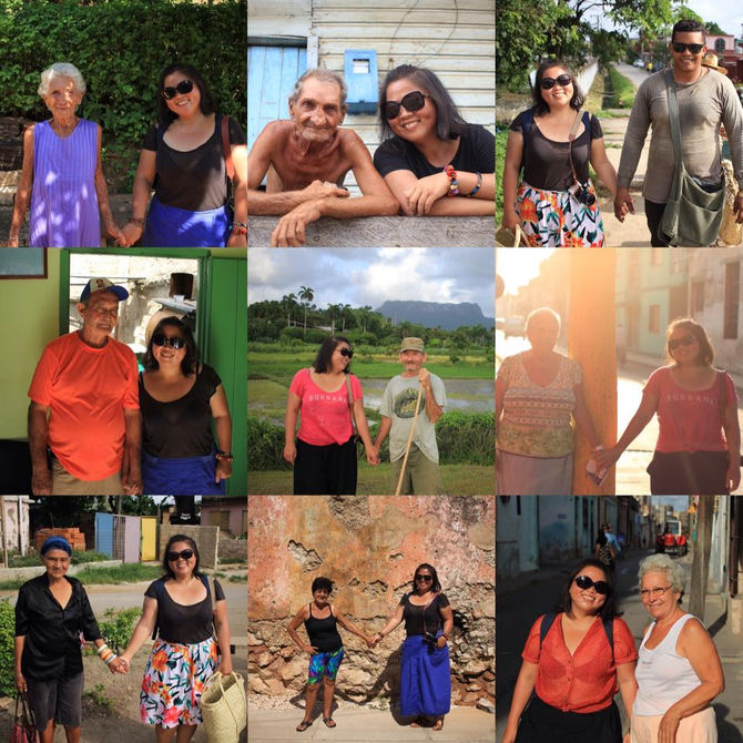 在古巴与陌生人牵手