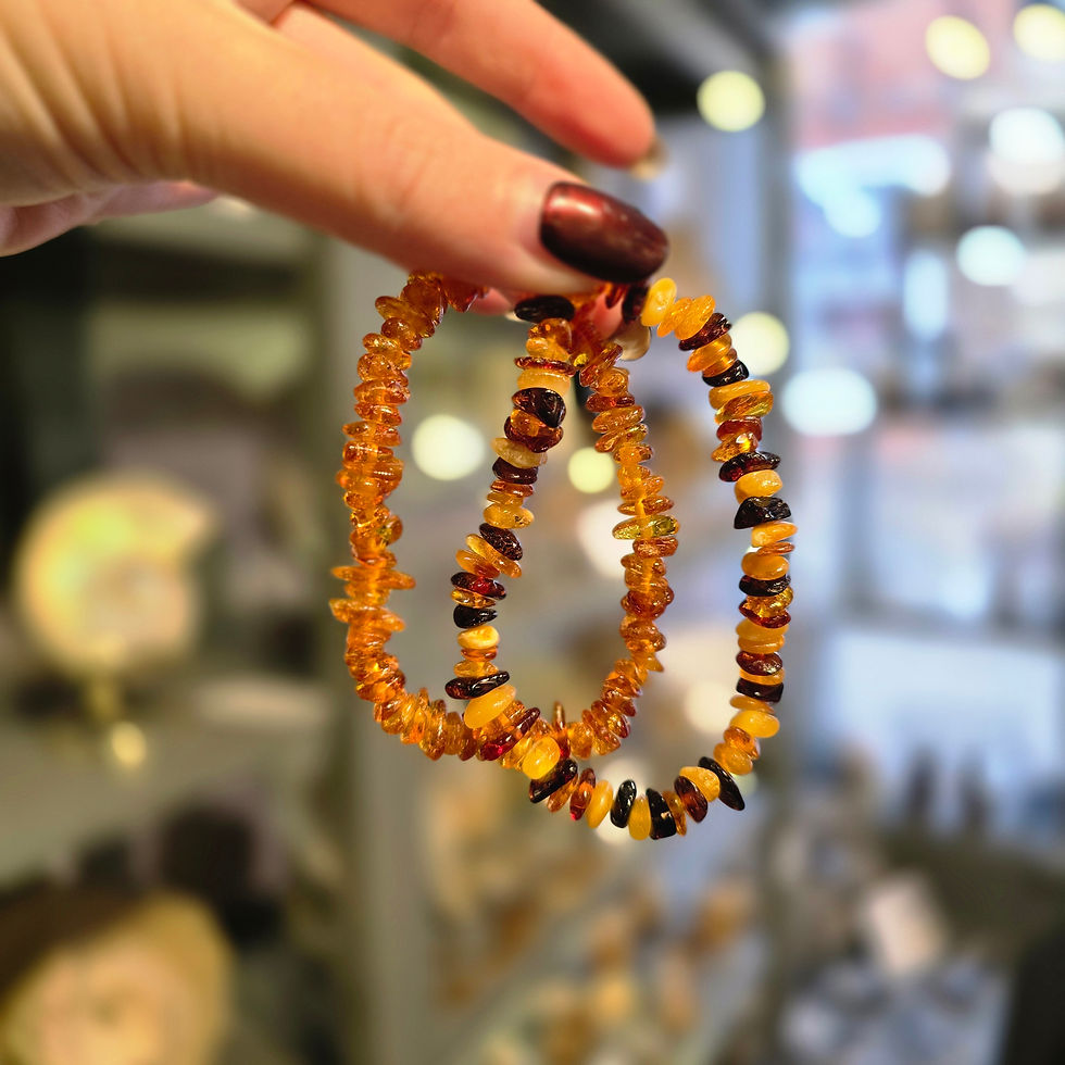 amber chip bracelet
