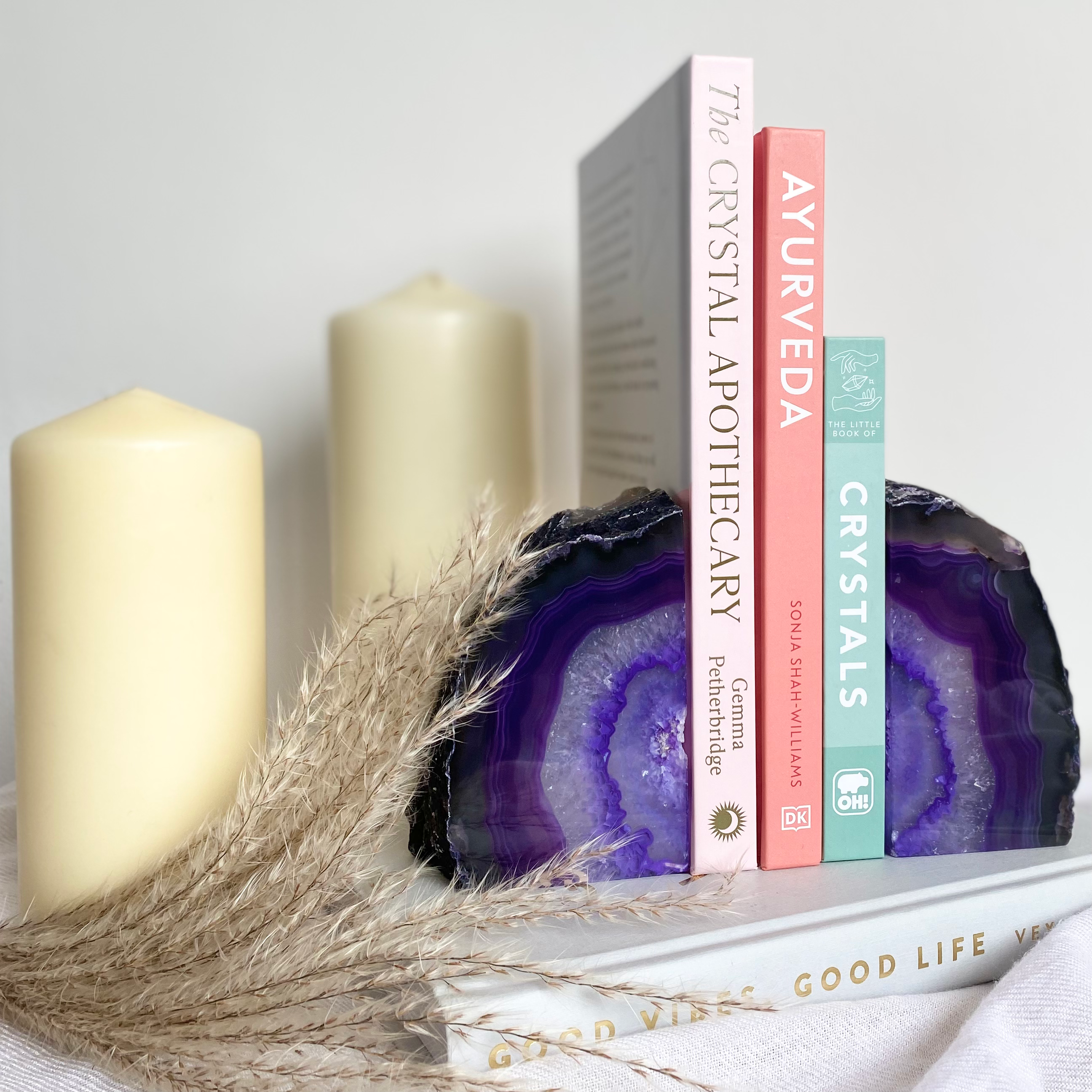 Purple Agate Bookend