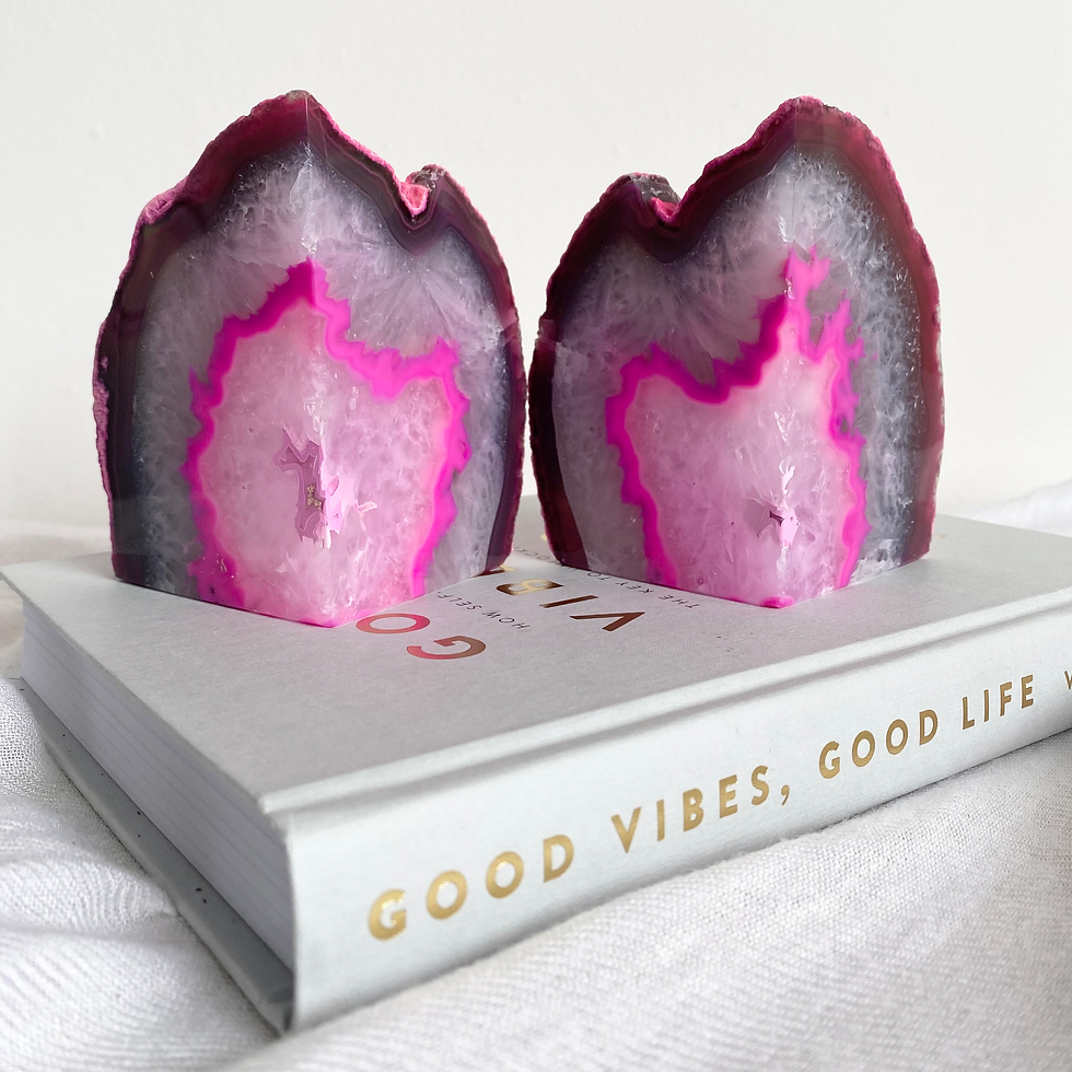 Thumbnail: Pink Agate Bookend