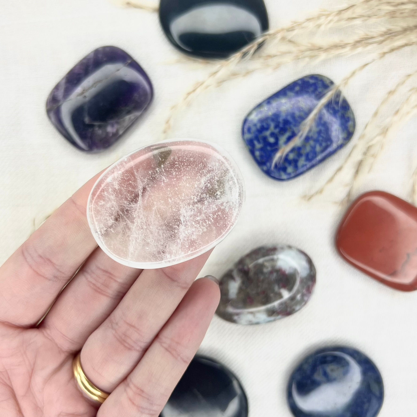 Clear Quartz Palmstone