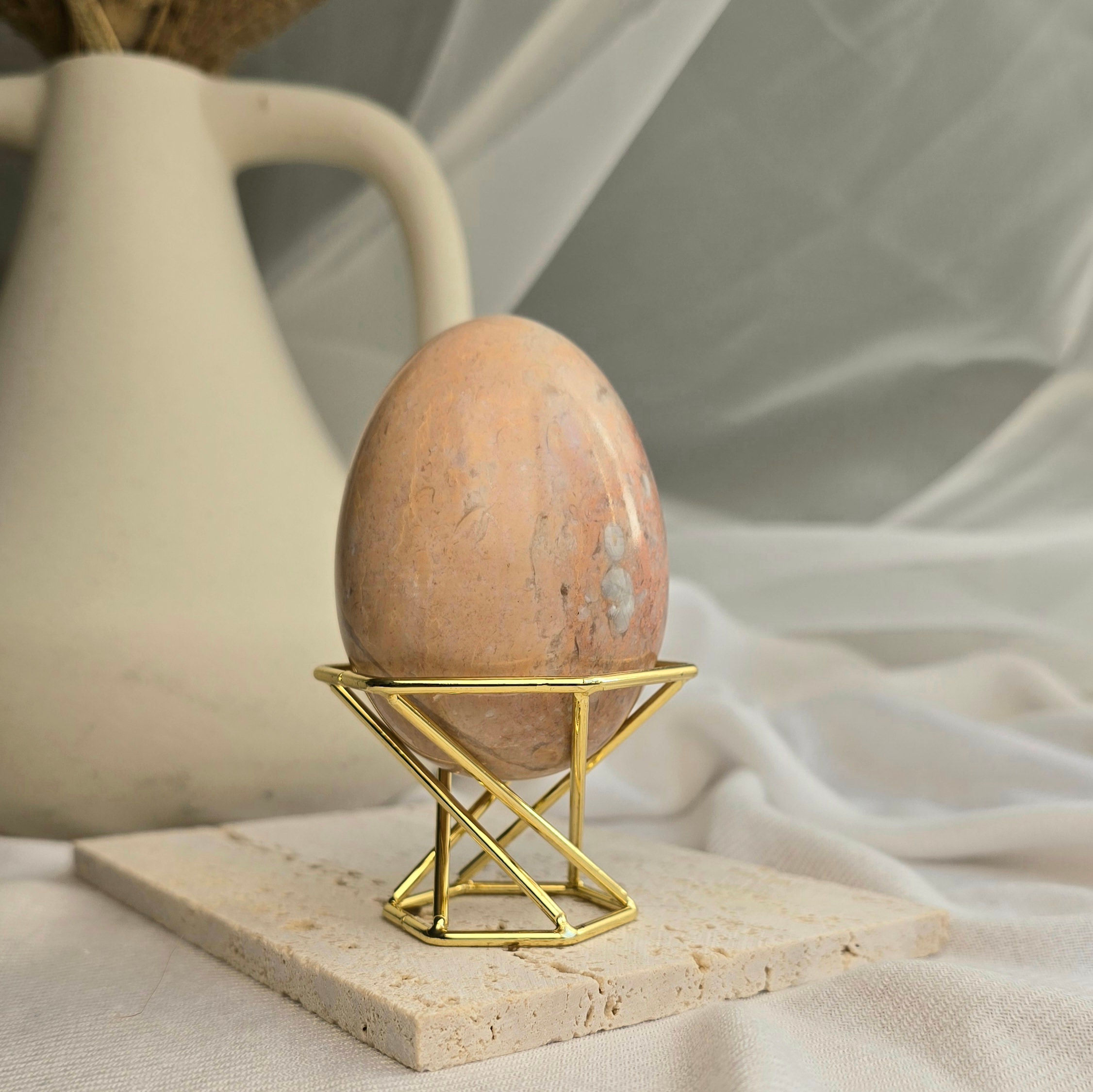 Medium Pink Marble Egg