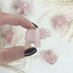 Rose Quartz Elephant