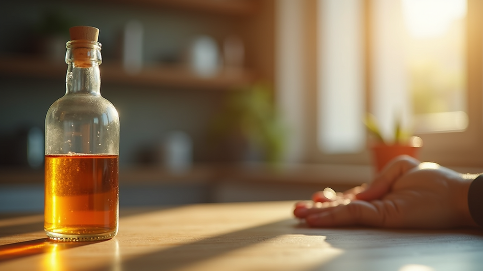 Close-up view of a bottle of retatrutide with a blurred background