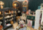 Antique mall booth with seasonal décor