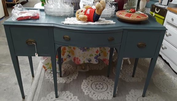 Painted vintage desk table