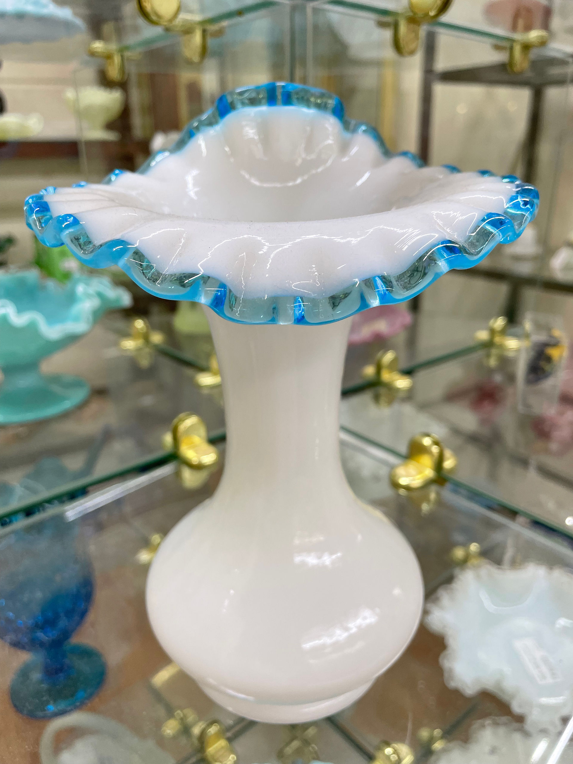 Fenton glass vase