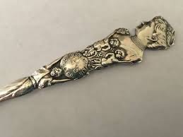 Handle of decorative antique spoon