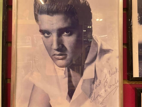 Collectible signed Elvis photo